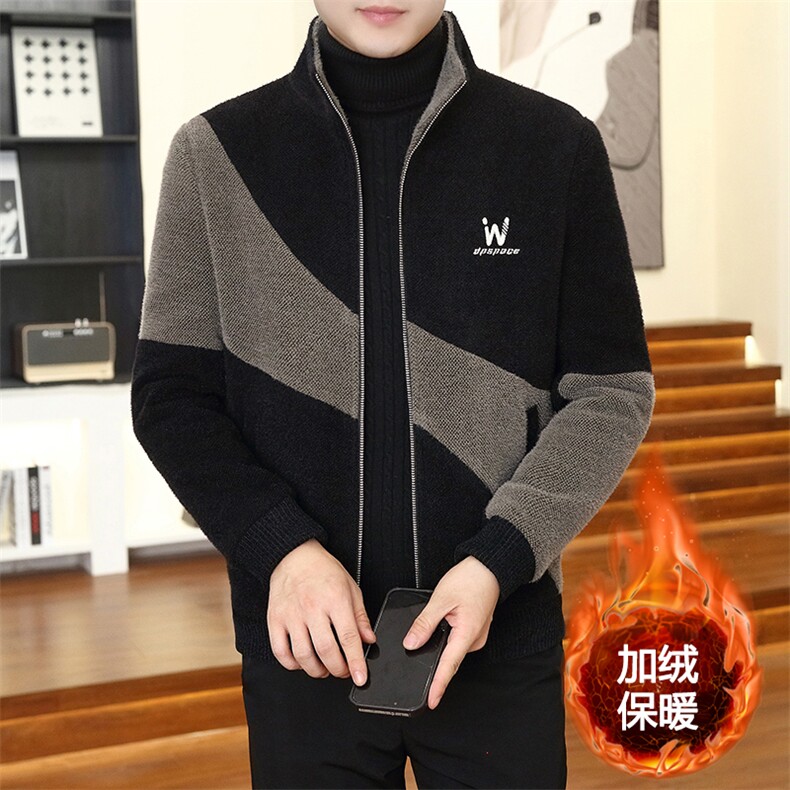 秋冬新款男士高品质加绒加厚毛呢大衣夹克外套上衣D28P145控238，男装毛呢大衣，电商B226