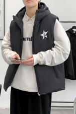 冬季潮流宽松休闲百搭背心ins港风潮牌棉衣马甲男外套MF02P68控98，男装棉衣，电商A086