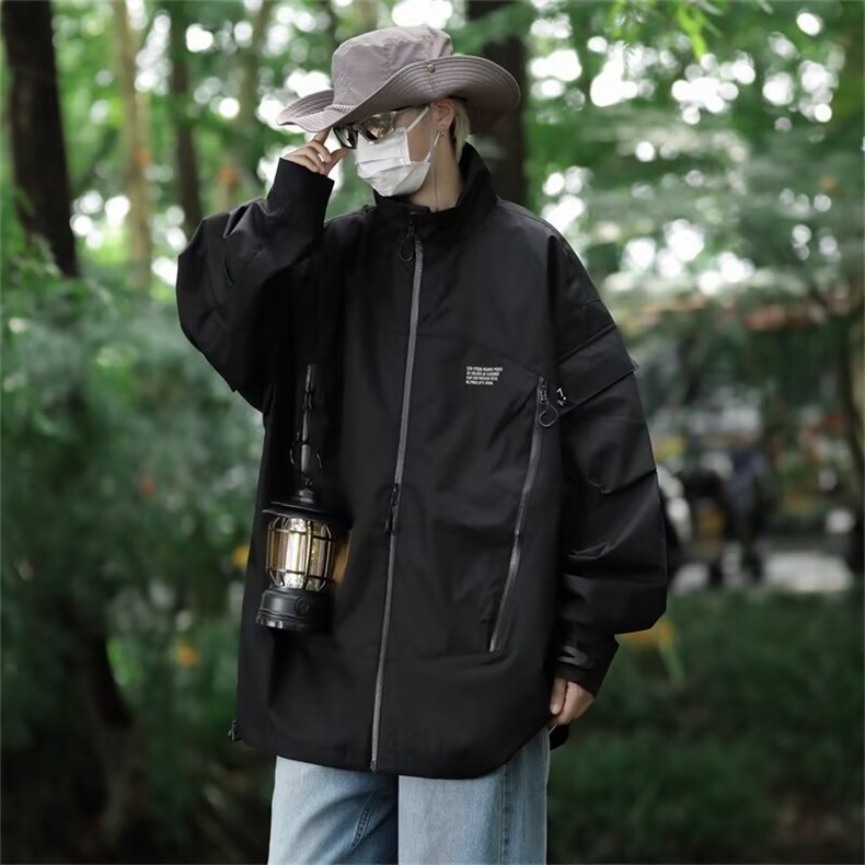 冲锋衣男春秋季户外机能风工装夹克山系外套XW133P63,男装夹克,星座1116-2