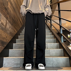 2024新款潮牌宽松休闲卫裤男春秋季百搭直筒工装阔腿裤K7517-P35，男装休闲裤，星座512-3