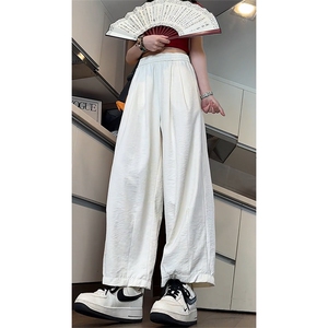 量优供视频肌理感醋酸缎面奶芙山本裤萝卜裤九分裤A470特P38控68图片