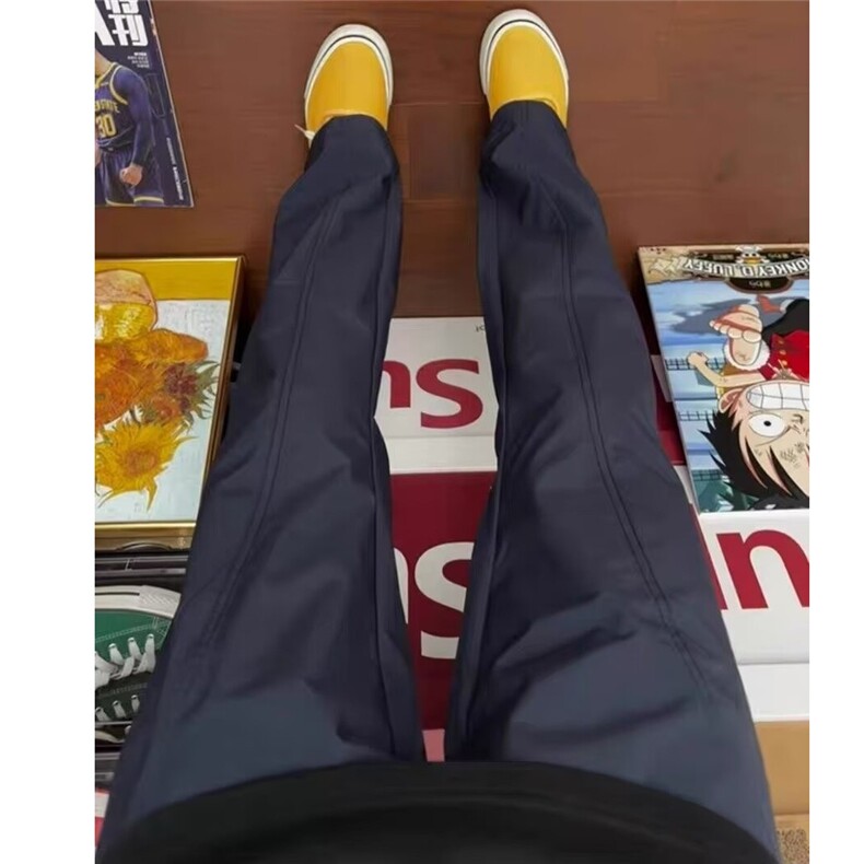 软壳冲锋裤男款秋冬季速干弯刀工装裤子美式斜切休闲裤LM5488-P35图片