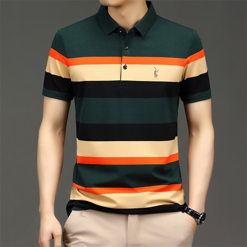 短袖polo衫男士时尚上衣翻领百搭夏季商务宽松潮流T恤SQ8809-P53，男装Polo衫，星座1105-3