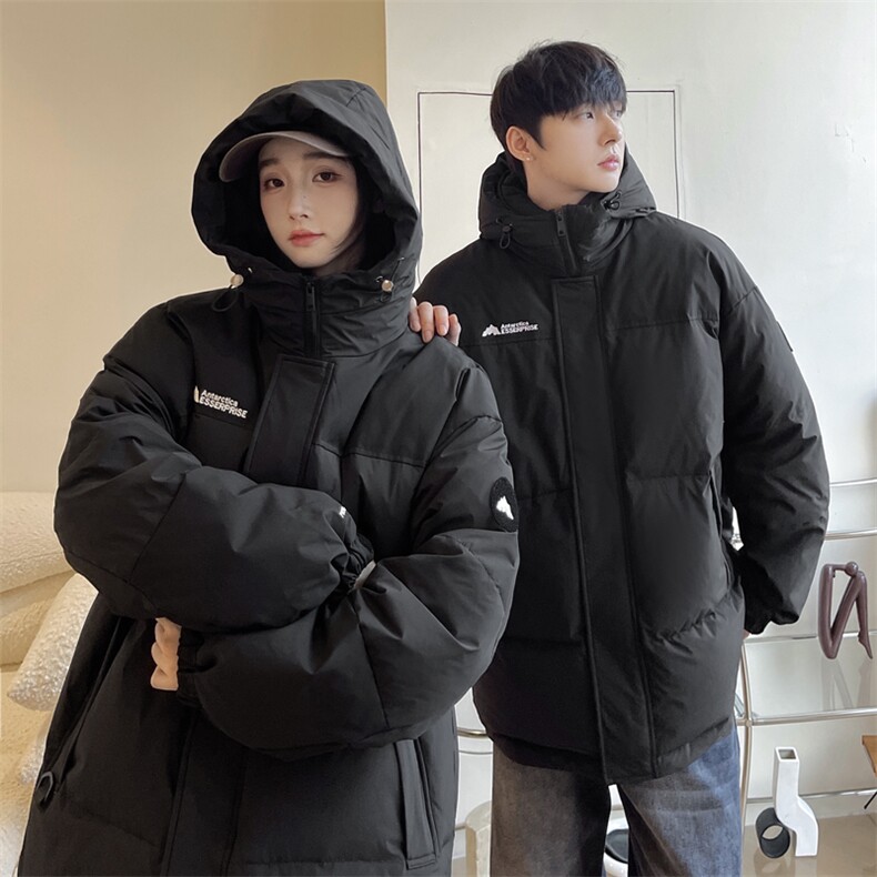 羽绒服男冬季新款港风宽松版连帽白鸭绒外套YR920-P160(控价208元，男装羽绒服，星座214-3