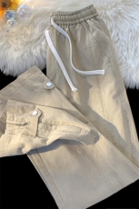 秋季新款水洗做旧休闲裤男工装D329-QM523-P60控78，男装工装外套，电商D329