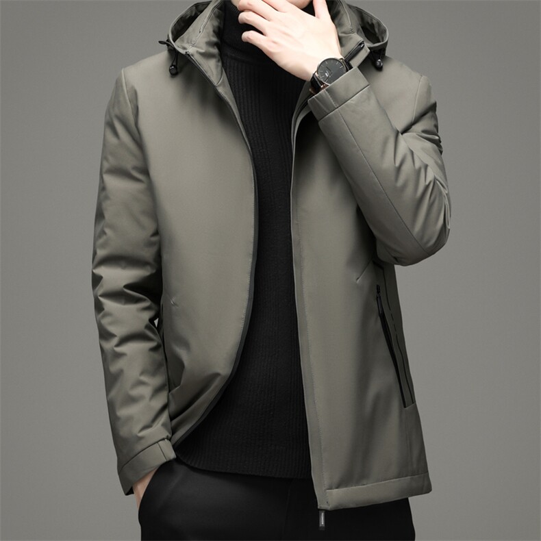 爸爸冬装可脱卸帽羽绒服外套中年男冬季休闲羽绒服MYYL92199-P210，男装羽绒服，电商B212（原钱塘6029）