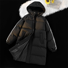 条纹长款防寒户外秋冬季棉服棉衣外套2025过膝棉袄HZ8818-P108，男装棉衣，星座610B-1