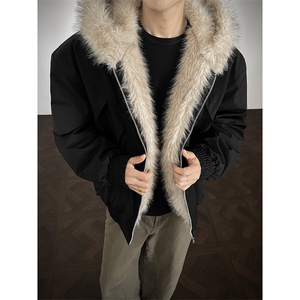 秋冬新品 美式工装夹克棉服男座山雕加绒外套-A2332P105图片