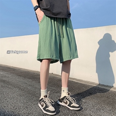 8XL-M特大码冰丝透气垂感短裤男篮球运动五分裤DK1507P30控48，男装休闲裤，电商D206-1