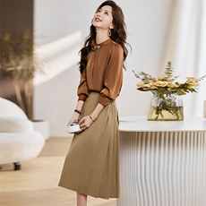 《秋装新品》随心注意自在潮流两件套套裙，女装套装/套裙，魅丽静蓝