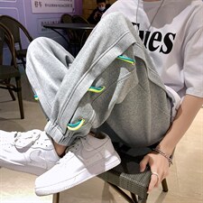 品质高街设计潮牌休闲裤男垂坠感宽松阔腿束脚男裤DK7864-P78，男装休闲裤，星座717