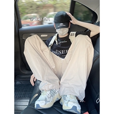 高街美式工装裤男女宽松直筒显瘦阔腿裤伞兵裤XZ211-1-K2333-P55，男装工装外套，星座211-1