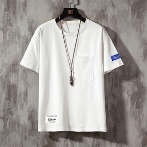 DX24062-P25大口袋百搭短袖t恤男大码半袖体恤上衣服图片