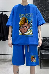 ！数据好！2022男士潮牌华夫格短袖T恤套装HTZ05P50图片