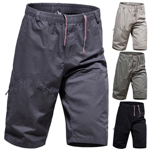 纯棉工装七分裤男夏季薄款宽松直筒大码青年运动休闲速干过膝短裤图片