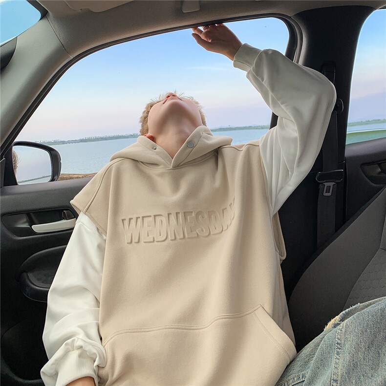 主推款大码秋季重磅高品质时尚潮流坎肩连帽卫衣JF32-特P55控78，男装卫衣，电商A422-1