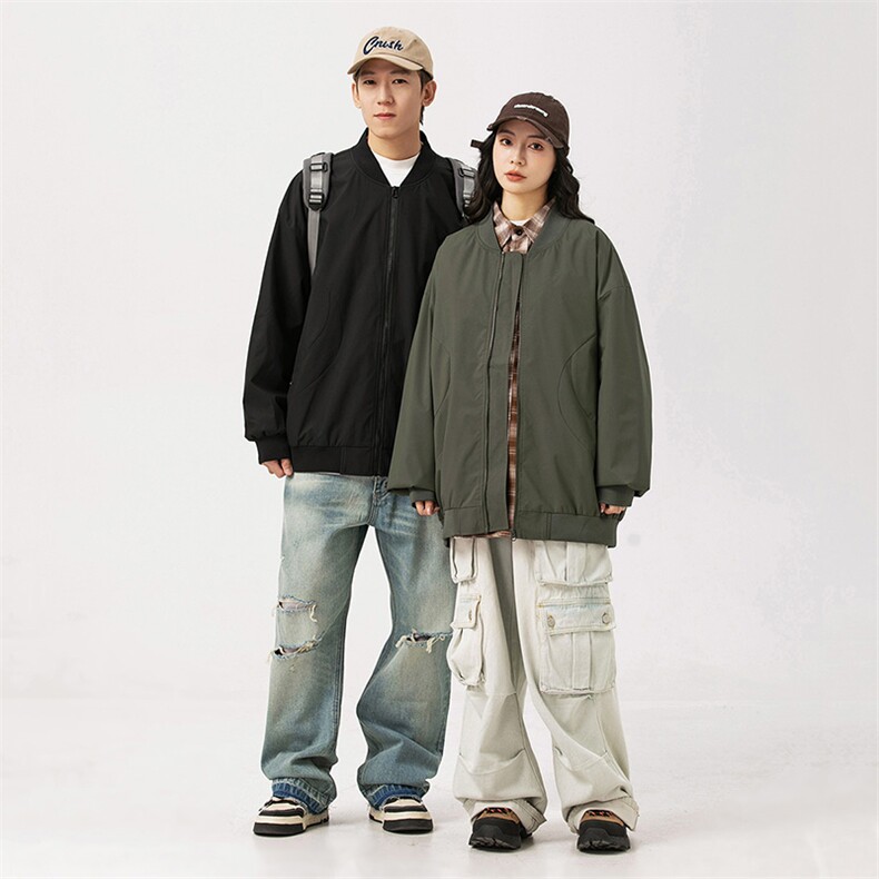 秋季现货飞行员夹克男三防宽松二开棒球服A157-1-JK7803-P65,男装夹克,电商A157-1