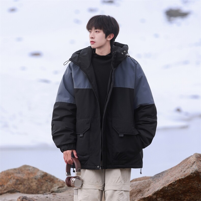 雪景男士冬季保暖防寒90白鸭绒拼接羽绒服外套A406Y7718P218,男装羽绒服,星座309（原A406）