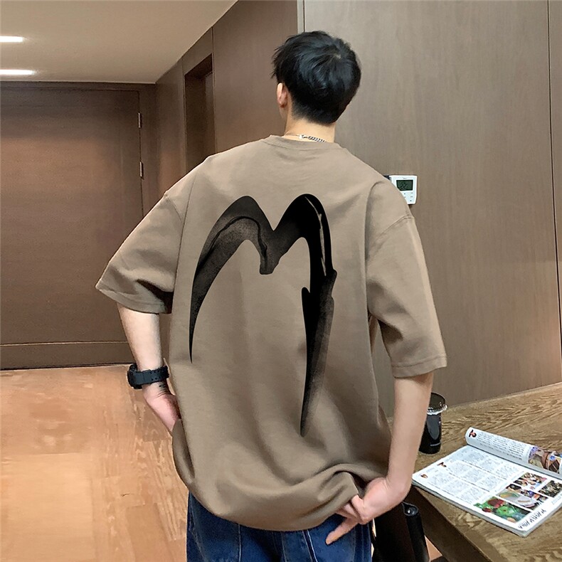 ！纯棉 港风 23夏季高街西海岸hiphop短袖T恤T6061 P25控38图片