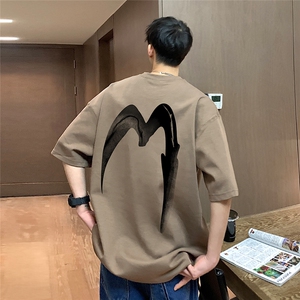 ！纯棉 港风 23夏季高街西海岸hiphop短袖T恤T6061 P25控38图片