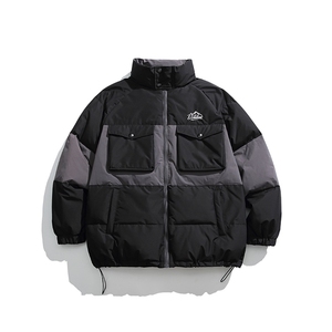 2026冬季新款男日系潮牌立领白鸭绒羽绒服加厚拼色外套YR18-F253图片