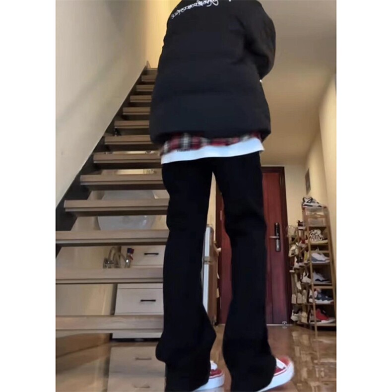 美式高街vibe重工艺水洗水泥灰hiphop弹力牛仔裤货号K2410P55,男装牛仔裤,电商A063