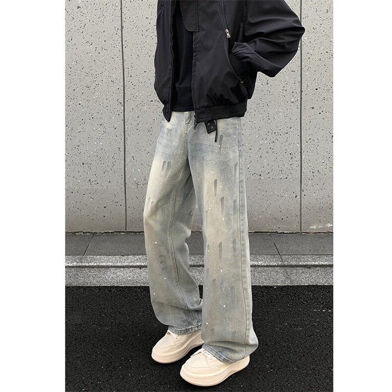 泼墨猫抓痕牛仔裤ZK0463-特批40,男装牛仔裤,星座313A(原308A-2)