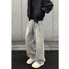 泼墨猫抓痕牛仔裤ZK0463-特批40，男装牛仔裤，星座313A(原308A-2)