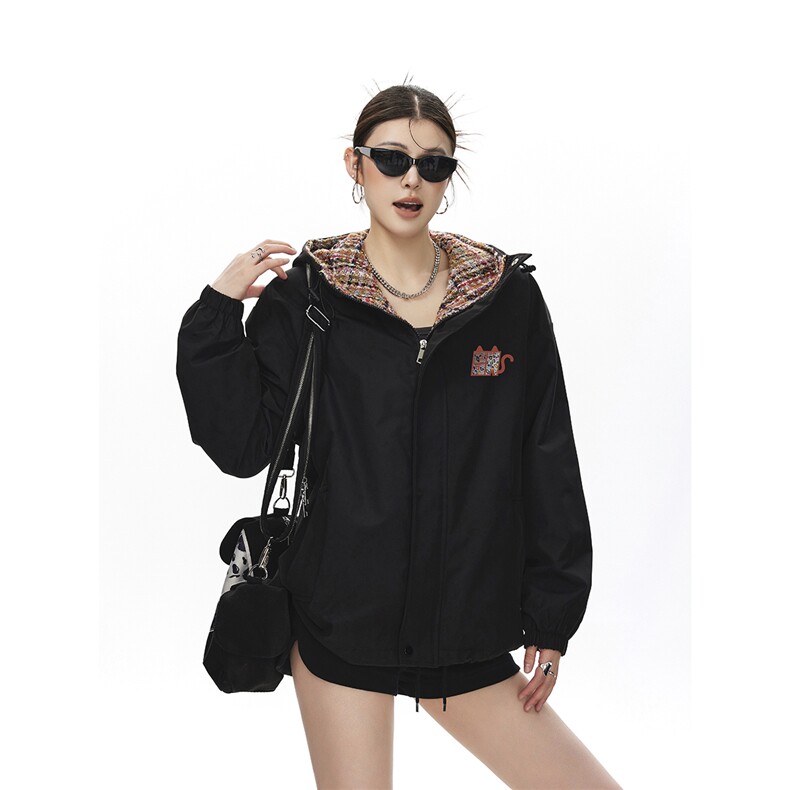 小恶魔印花小香风大码M-5XL夹克男聚酯纤维JK78124P75控118，女装短外套，星座226-1