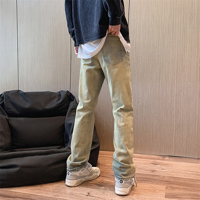 美式高街牛仔裤男潮牌个性显高休闲裤G231/P48,男装牛仔裤,电商D202-1