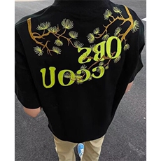 复古潮牌设计感印花短袖t恤夏季高街男士宽松百搭T5204，男装T恤，星座1116A（原606A-3）