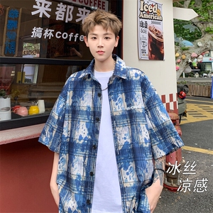 2025 夏季新款 港风外景大码冰丝短袖衬衫M-5X HC25464-特P25图片