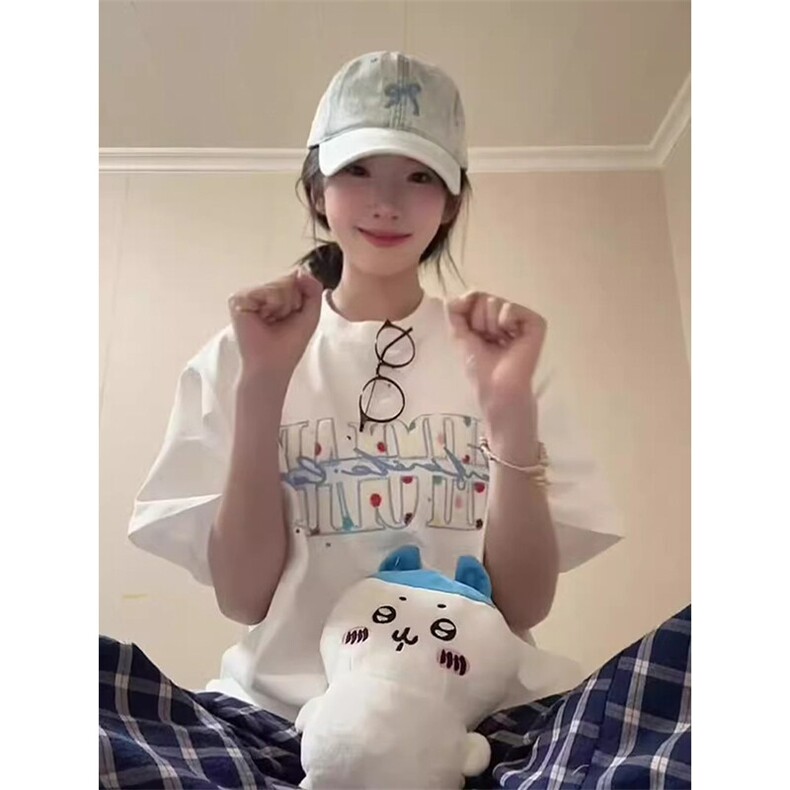万针全刺绣工艺抖音得物高品质260克重磅纯棉双纱美式高街短袖T恤,男装T恤,电商A486
