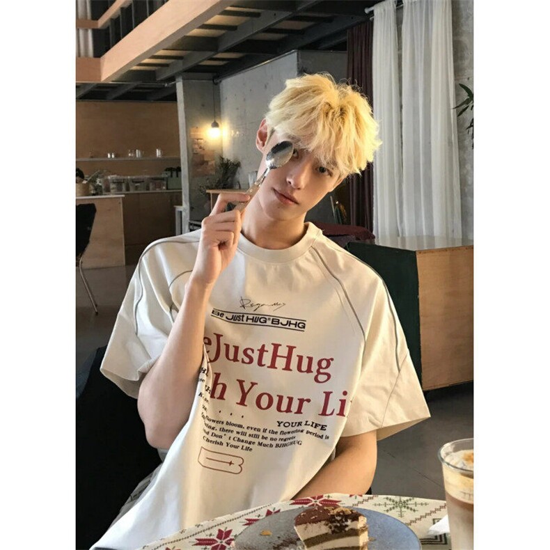 706-1-T328-P38现货夏季复古白色短袖T恤凉感防晒印花半袖tee,男装防晒衣,星座706-1