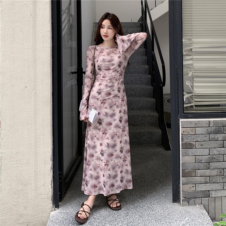 25新款-法式玫瑰印花连衣裙＋内搭吊带裙-730-P140-K198,女装连衣裙,2C168