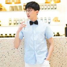女装类目夏天短袖衬衫情侣装花边纯色半袖衬衣男女816B-Y208，女装衬衫，星座716A-1（原星座815）