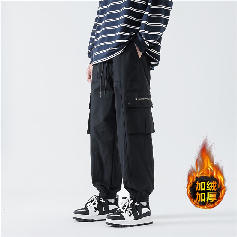 深度库存工装裤港风宽松长裤束脚机能休闲裤K509特P30加绒P40，男装工装外套，电商A099