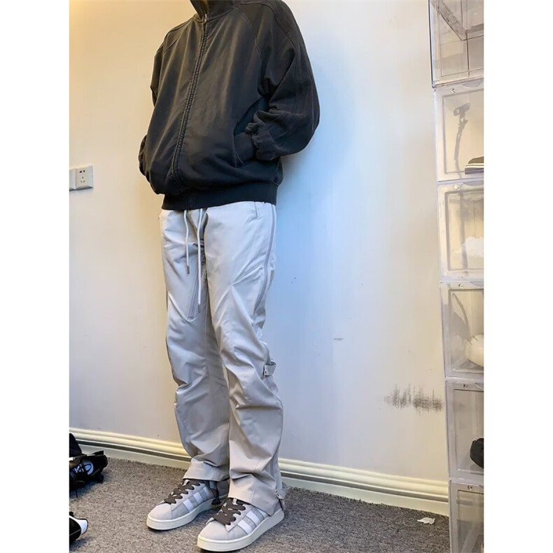 1506/QCK250/P57简素Design梭织直筒束脚运动裤户外登山长裤秋冬,女装休闲裤,星座1506