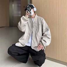 春秋新款日系机能冲锋衣夹克男宽松工装外套男HY159-P68，男装夹克，星座1109-3