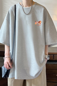 华夫格t恤男短袖男大码五分袖  HT73438-P22图片