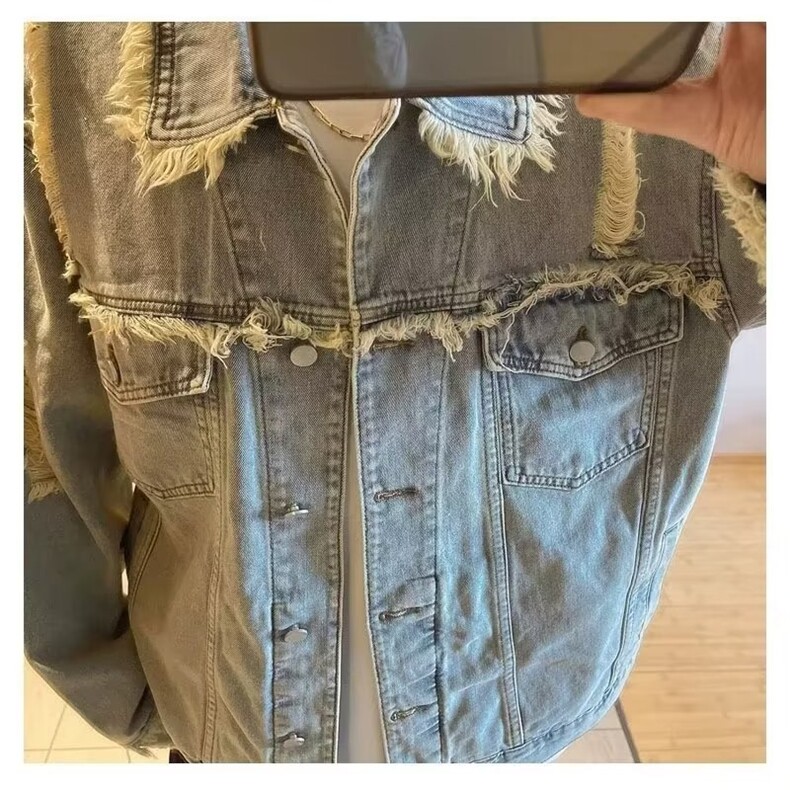 JK8920-P55cleanfit牛仔外套男女春秋款痞帅炸街穿搭复古,男装工装外套,电商B323A
