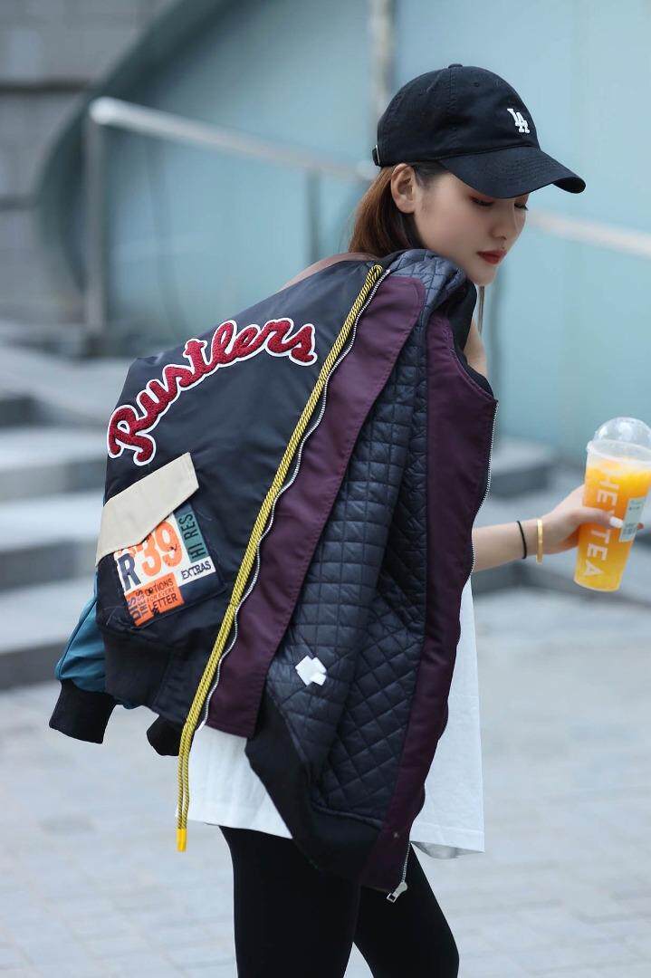 现货加撞色拼接外套，其它，维多利亚