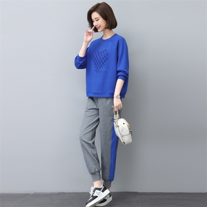 时尚休闲舒适卫衣套装女宽松显瘦运动服两件套图片