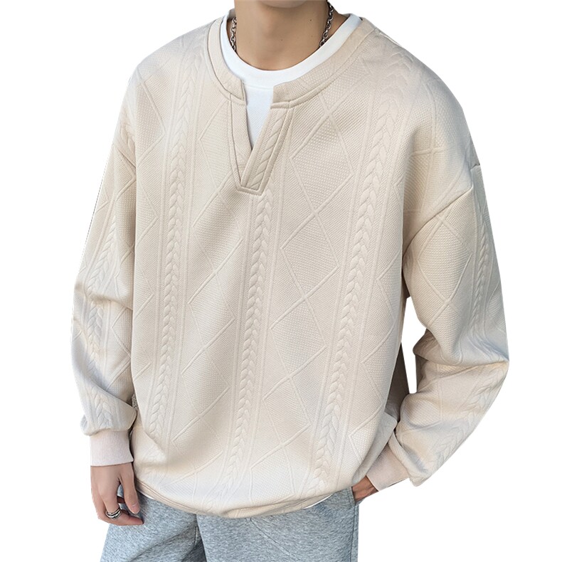 潮流宽松假两件卫衣潮牌休闲上衣A161-MT-2601-P45,男装卫衣,电商A161