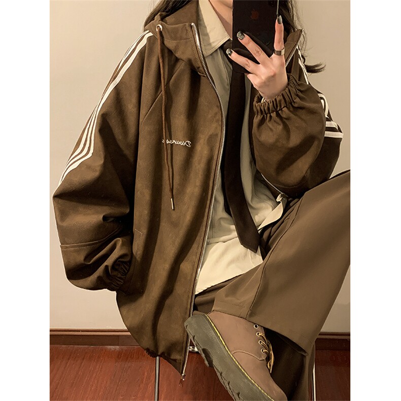 春秋三条杠皮衣美式潮牌情侣装夹克外套XZ102B-1-JK2561P85,男装皮衣,星座102B-1