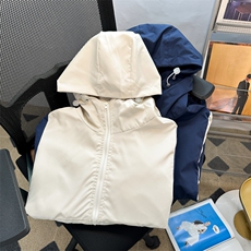 港风秋款男连帽夹克撞色冲锋衣休闲外套JK0123P65，男装夹克，星座1013-1