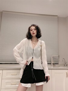 压皱防晒衣图片