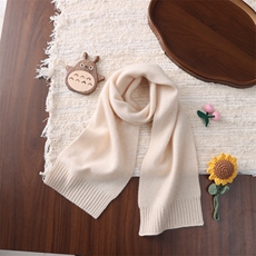 2025年秋季新款双股宽边针织羊绒围巾时尚休闲通勤百搭，围巾，联起羊绒