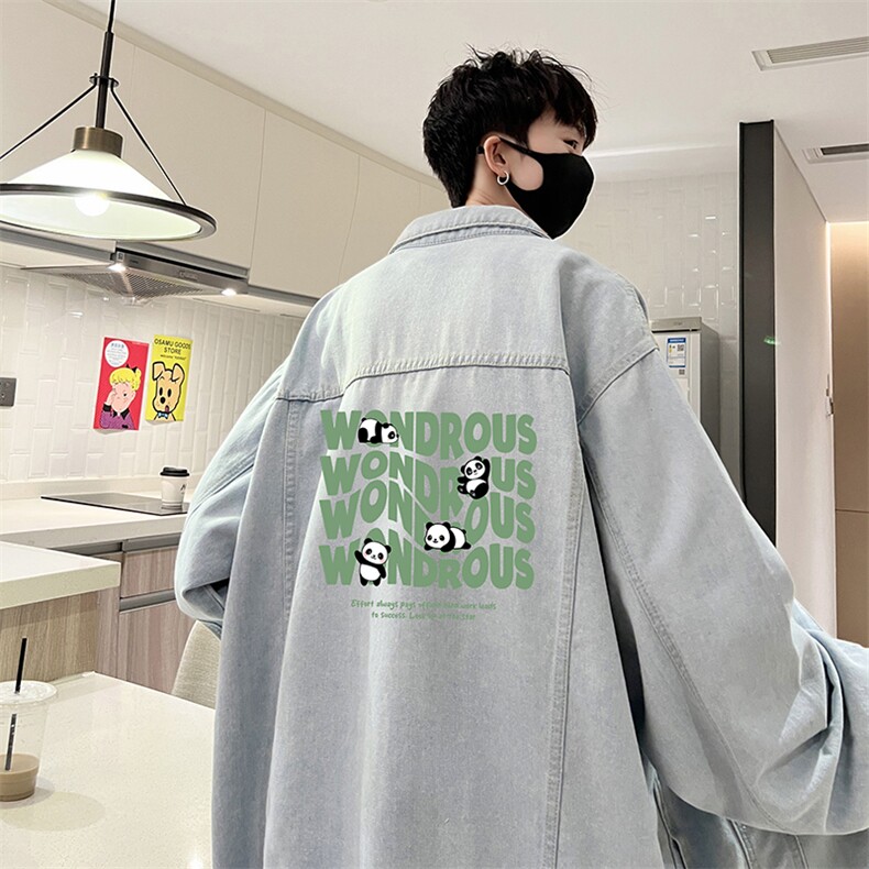 牛仔夹克男大码牛仔外套男茄克NJ77376-P60,男装夹克,电商A040