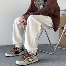 2024秋季新款港风个性侧拉条宽松束脚休闲裤运动裤K358-P45，男装休闲裤，星座914-3
